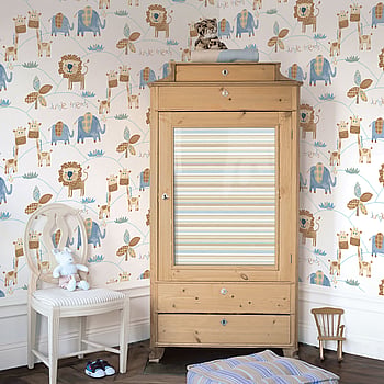 Galerie Wallcoverings Product Code G56022 - Just 4 Kids Wallpaper Collection - Blue Beige Colours -  