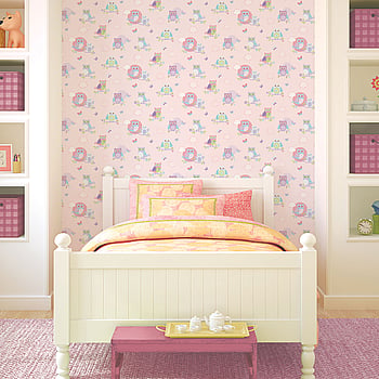Galerie Wallcoverings Product Code G56036 - Just 4 Kids Wallpaper Collection - Pink Blue Purple Green Colours -  