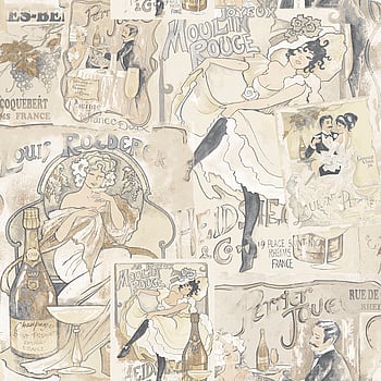 Galerie Wallcoverings Product Code G56114 - Nostalgie Wallpaper Collection - Beige Colours -  