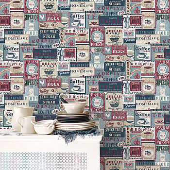 Galerie Wallcoverings Product Code G56171 - Nostalgie Wallpaper Collection - Blue Colours -  