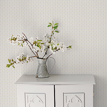 Galerie Wallcoverings Product Code G56707 - Small Prints Wallpaper Collection - Yellow Cream Grey Silver Colours -  